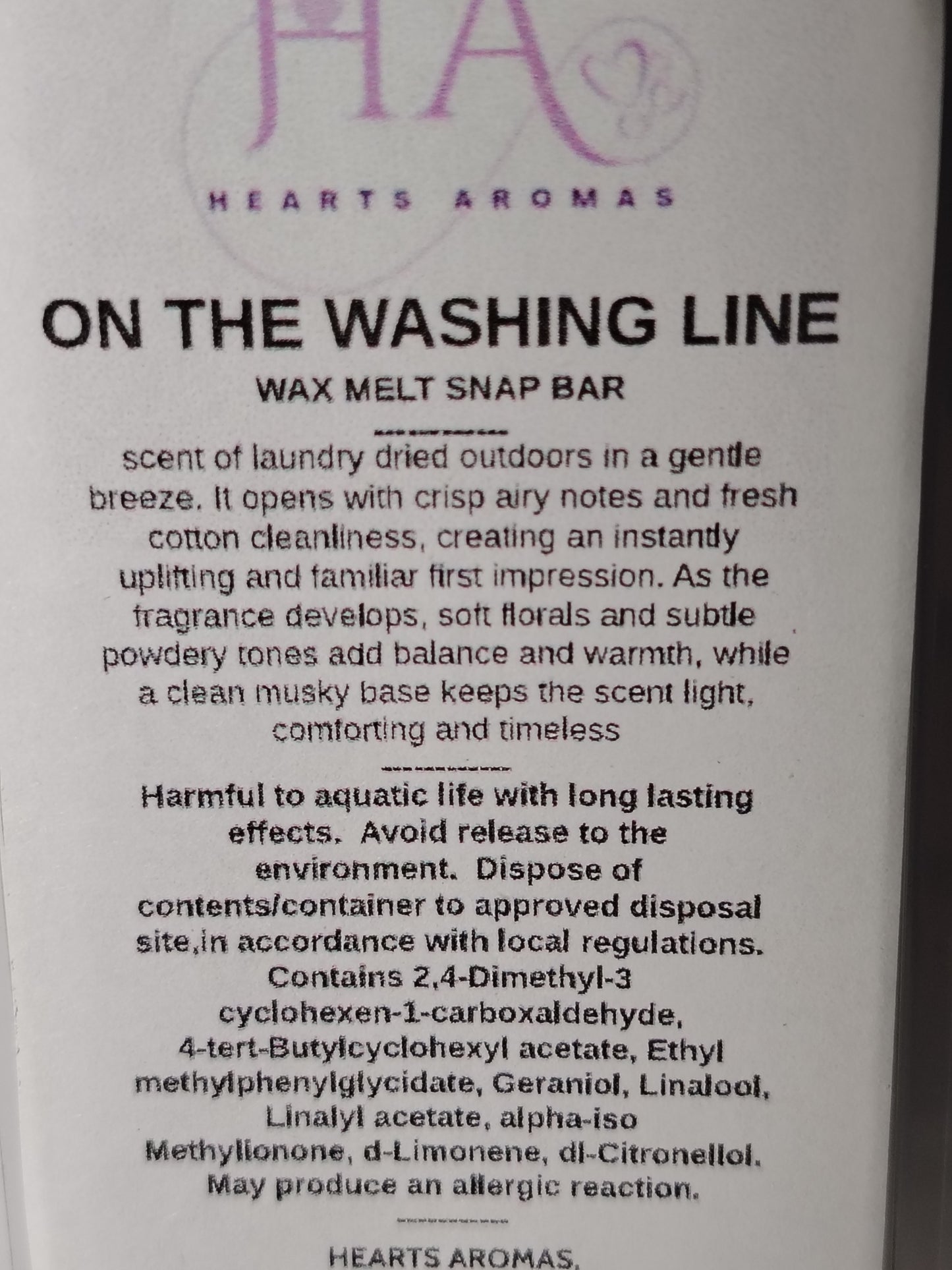 ON THE WASHING LINE