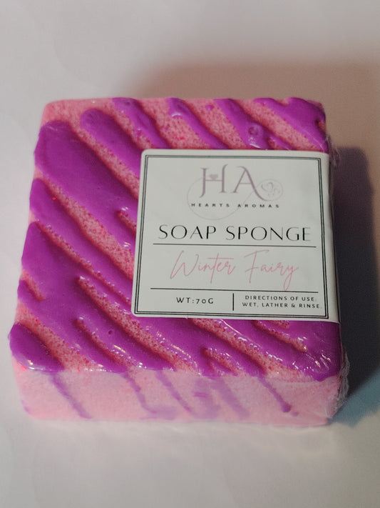 Winter fairy soap sponge 70g.