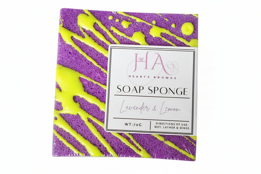 Lavender & lemon soap sponge 70g.