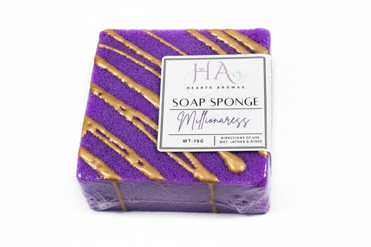 Millionairess fragranced soap sponge 70g