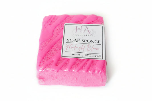 Midnight bloom soap sponge 70g.